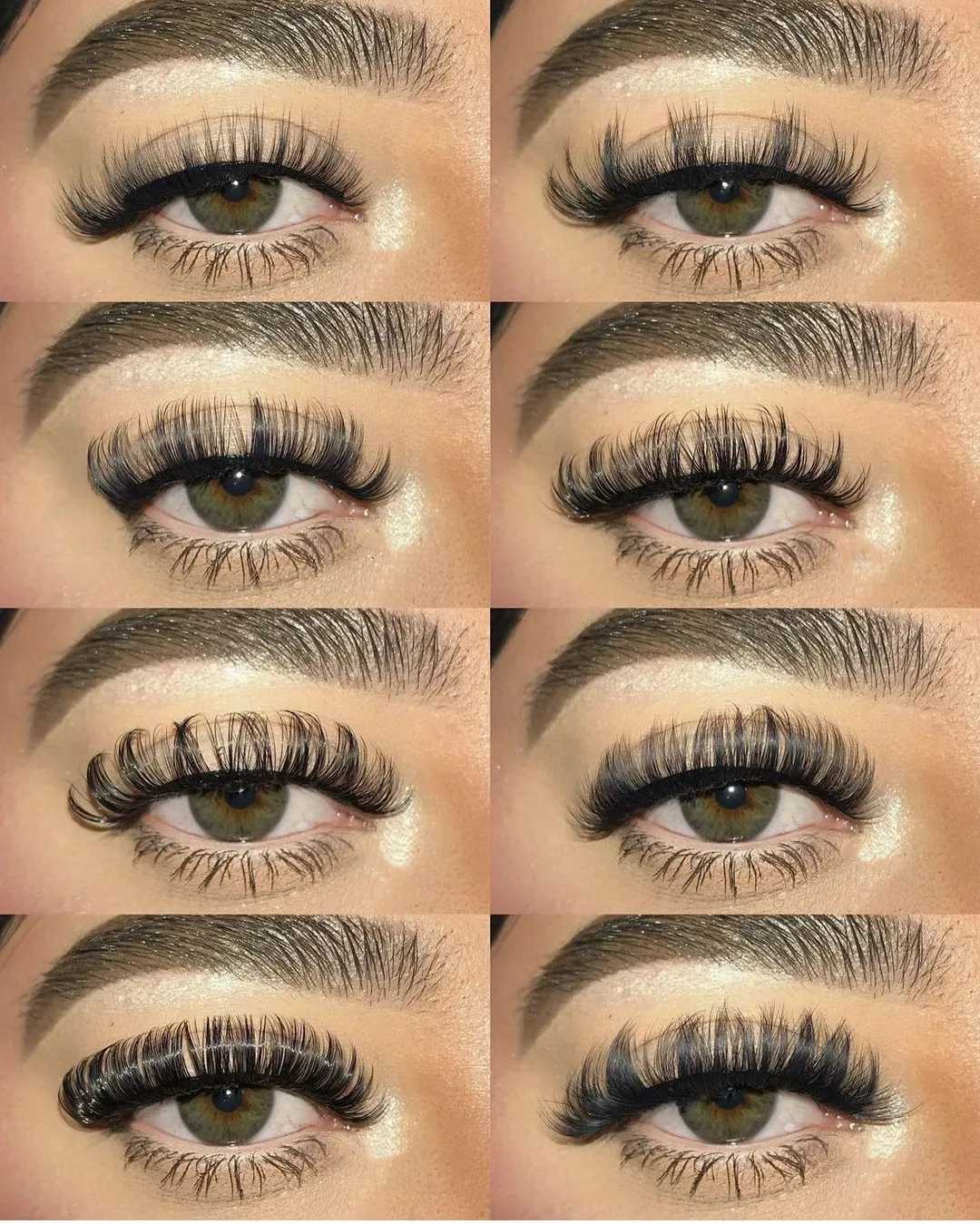 Hdf075 Russian Cateye Lashes Fan Russian Eyelash Strips Russian D Curl