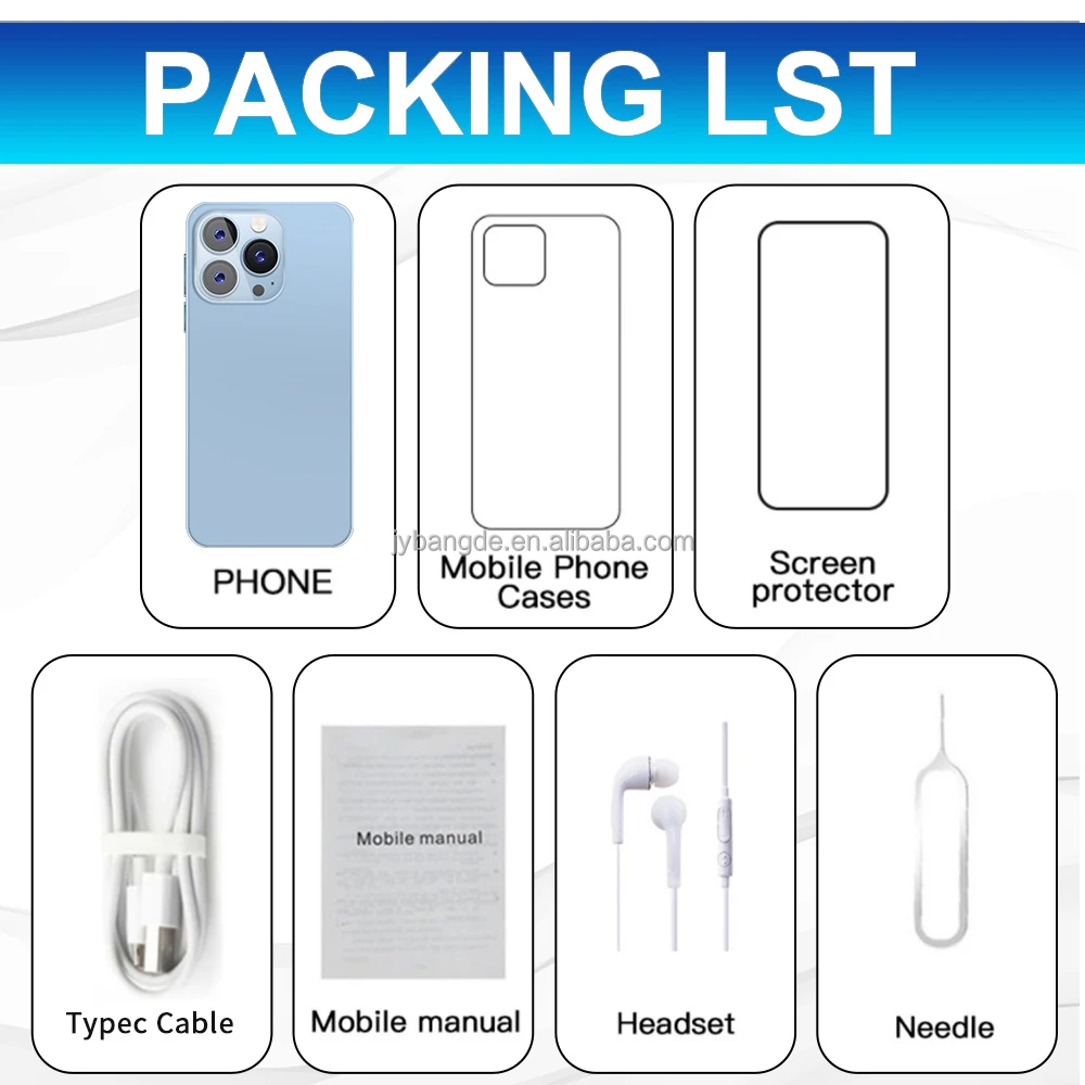 Original Smartphone I15 Pro Max Global Version 6.1 Inch 5g 10 Core Let ...