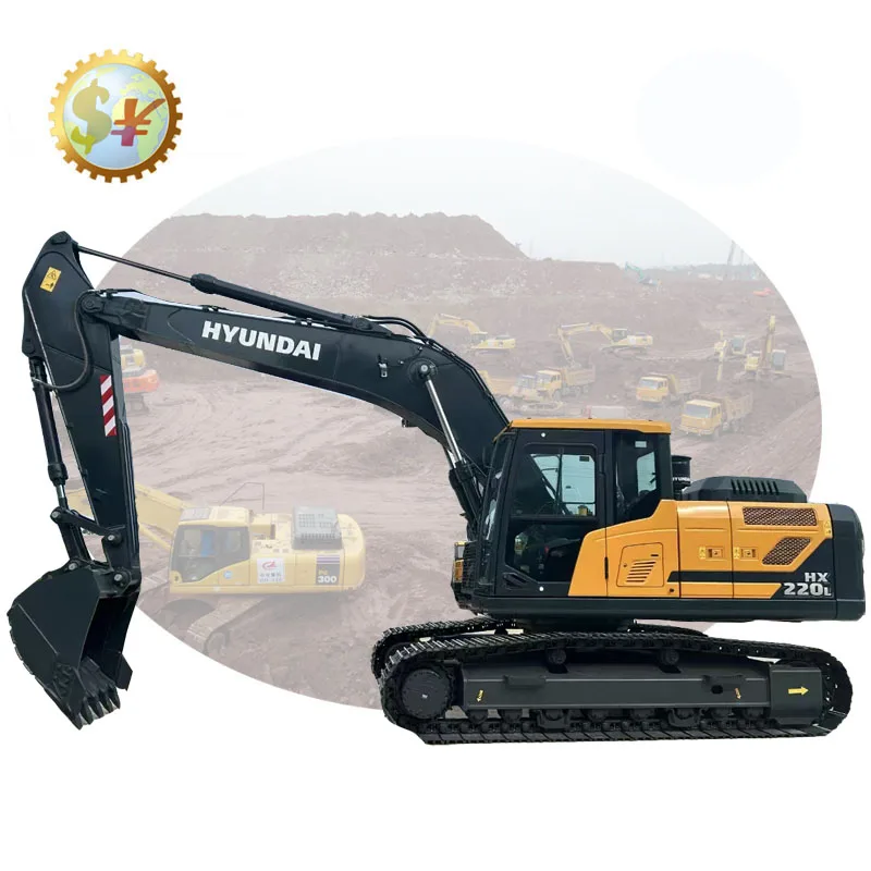 Miniature Hyundai Construction HX220 Pelle Excavatrice échelle 1:35 (fonte/plastique)