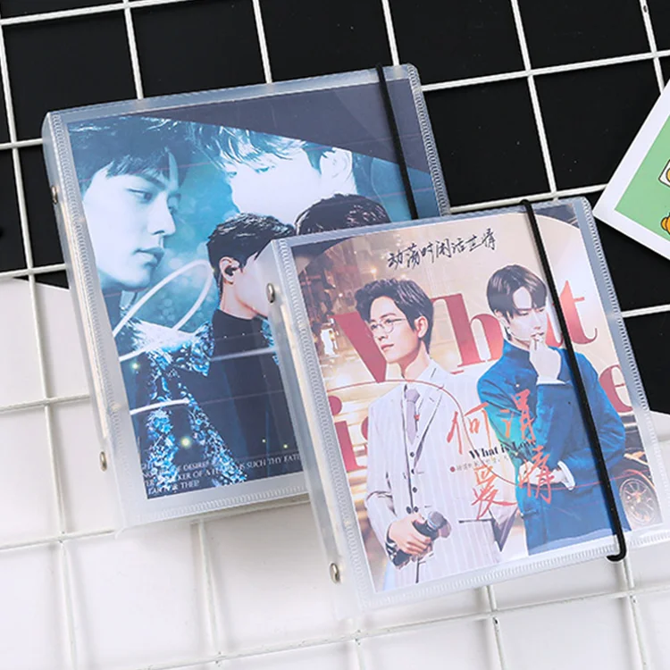 D-образное кольцо ПВХ прозрачный пластиковый фотоальбом для 3/4/5/6 дюймовых фотографий открыток