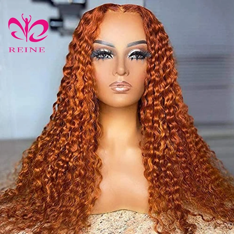 Orange Lace Front Wigs With Color 200% Density 13X6 Ginger Lace