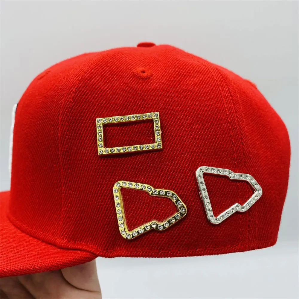 Оптовая продажа на заказ Лидер продаж булавки для шляпы рамы со стразами оцинкованные