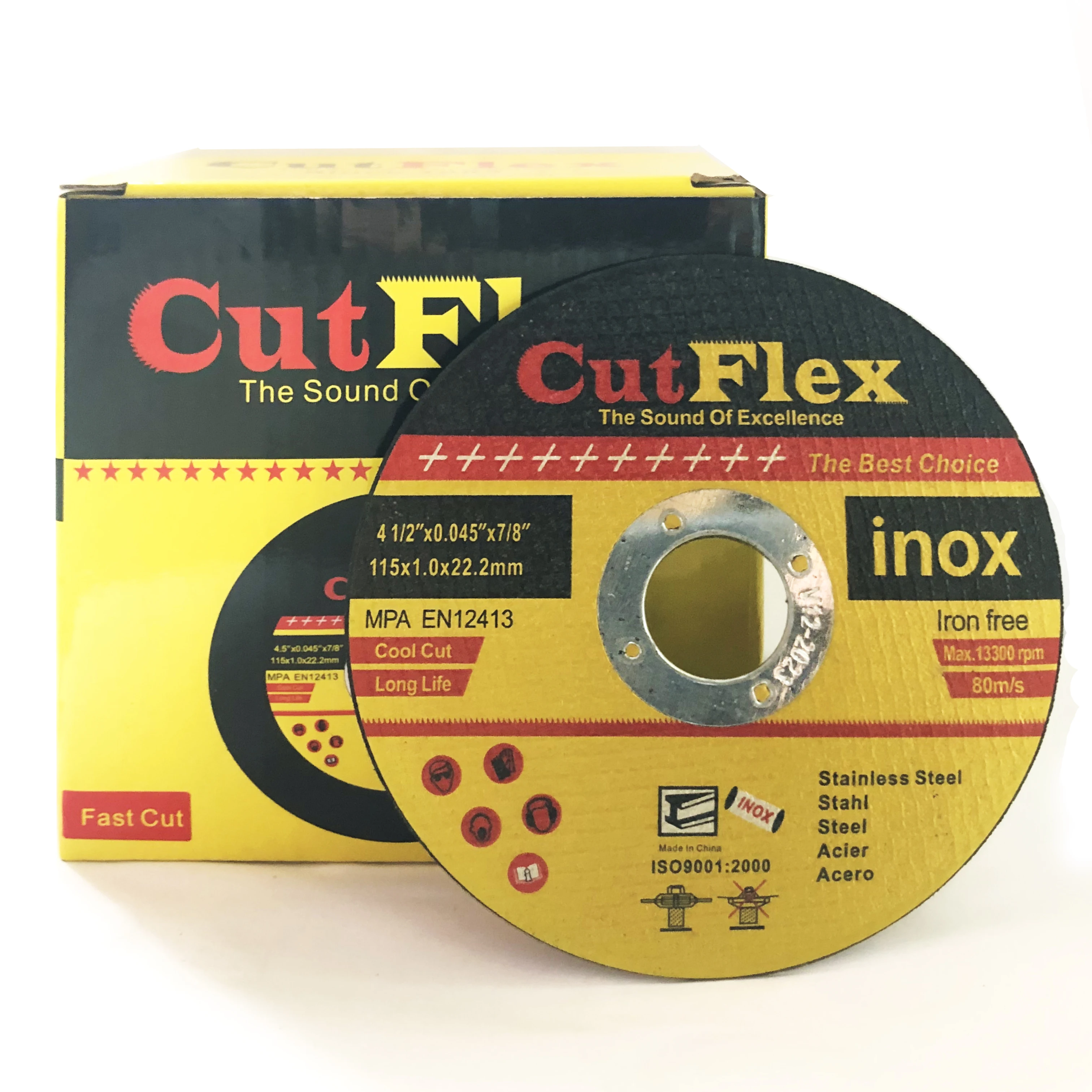 CutFlex All Size Available Professional Cutting Disc Angle Grinder Application