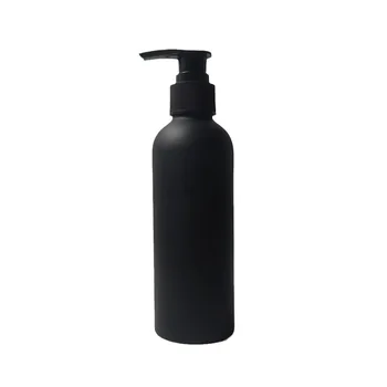 8oz Matte Black Aluminum Spray Pump Water Bottle Cosmetic Bath Salt for Body Lotion