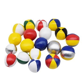 OEM Factory Custom Logo Soft PU Leather 4 Panel Juggling Balls For Office Games Outdoor Kids Ball Set Toys For Promotion Gift
