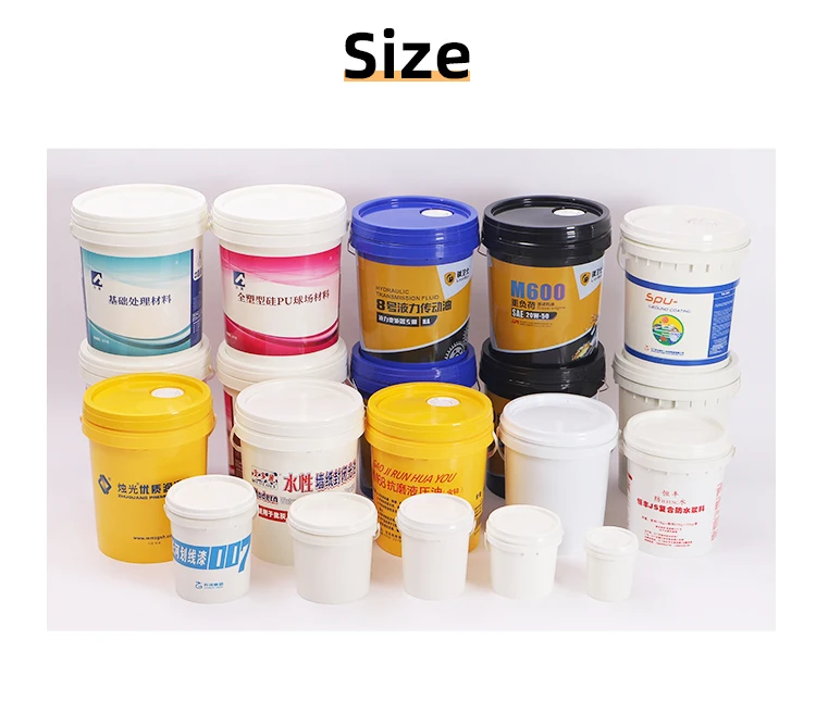 Drums Pails Barrels 1 Gallon Handles With Lids Plastic Buckets Food