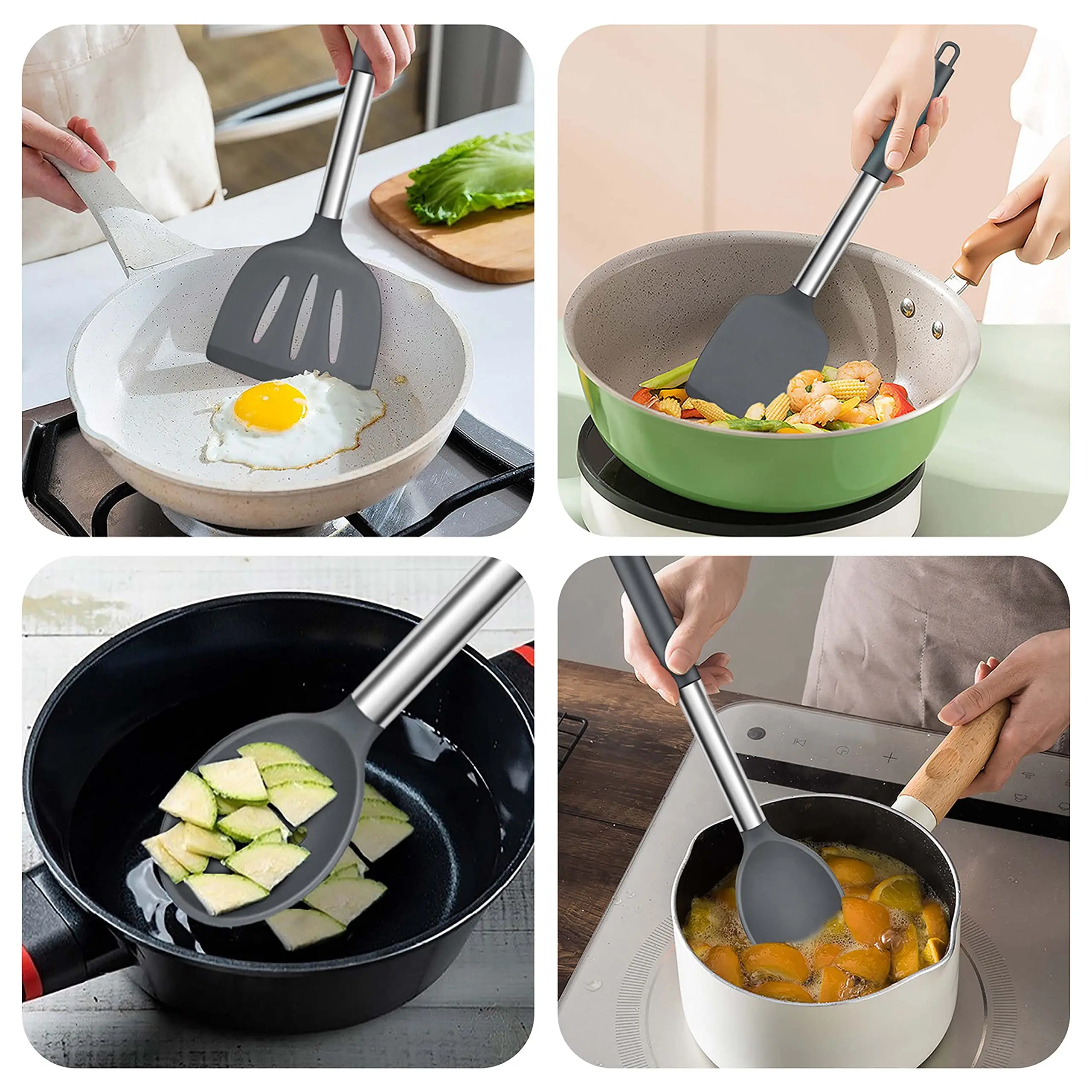 Высококачественная термостойкая антипригарная кухонная посуда силиконовая