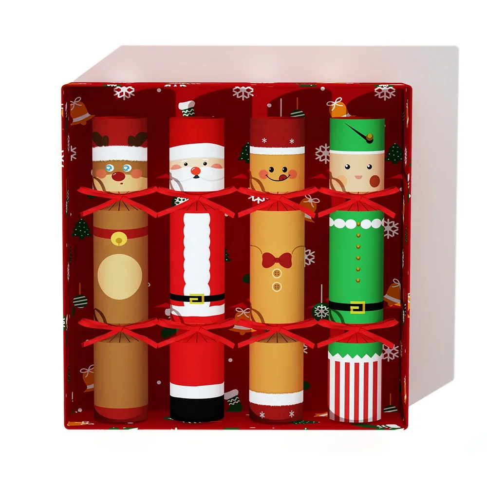 크리스마스 전용 폭죽 없이 즐기는 파티용품, 모자와 농담 및 작은 선물 포함, 크리스마스 연회용 소품