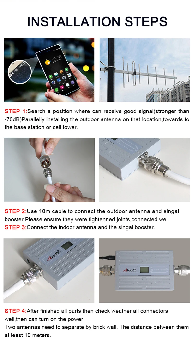 Circuit Board Diy 4g Cell Phone Signal Booster Diy Mobile Network Booster  Callboost CB65G-B5 850mhz Signal