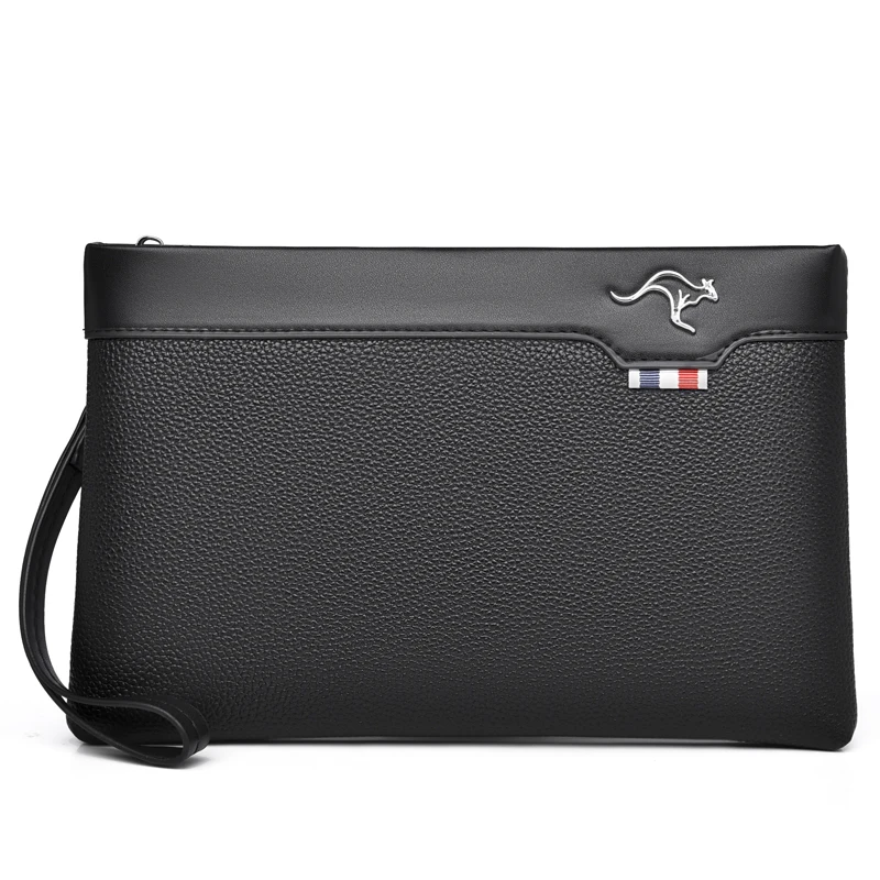 PU Leather Multifunctional Large Wallet Business Bag Casual Envelope Bag  Fashion Men's Clutch Handbag