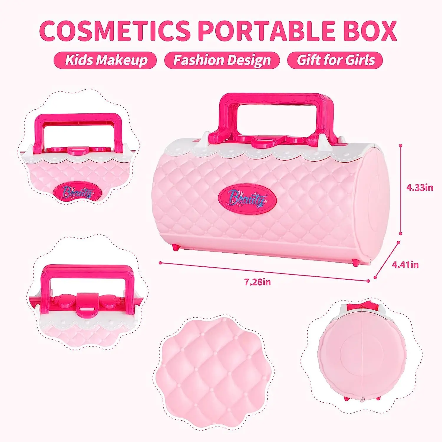 Pretend Play Preschool Make up Makeup Case Cosmetics Gift Sets Non