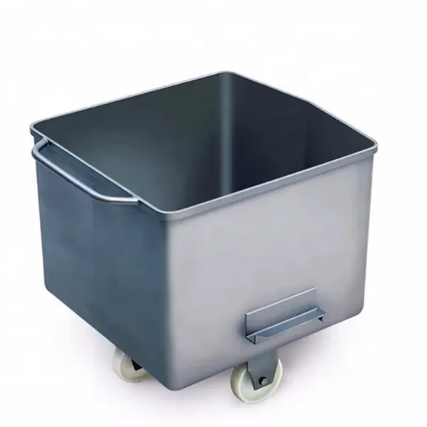 200 liter stainless steel meat transport truck industrial factory small transport truck with wheels