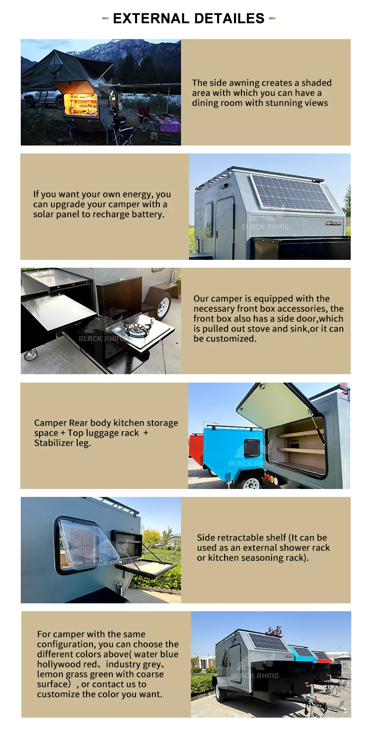 Customizable Road Small Camping Caravan RV Camper Trailers