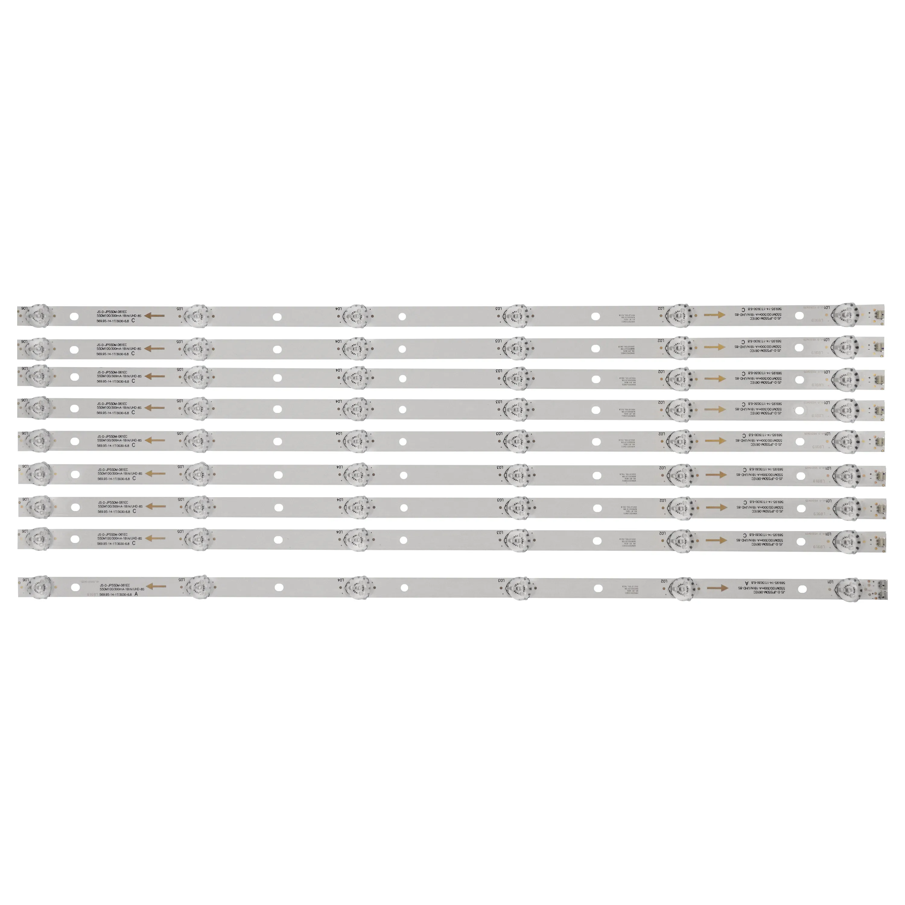Bandes LED JS-D-JP55DM-B51EC 6V - Prises à Gauche, Occasion, Fonctionnement Vérifié
