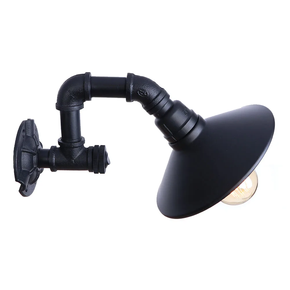 Moroccan industrial decorative vintage rustic metal water pipe wall mounted light