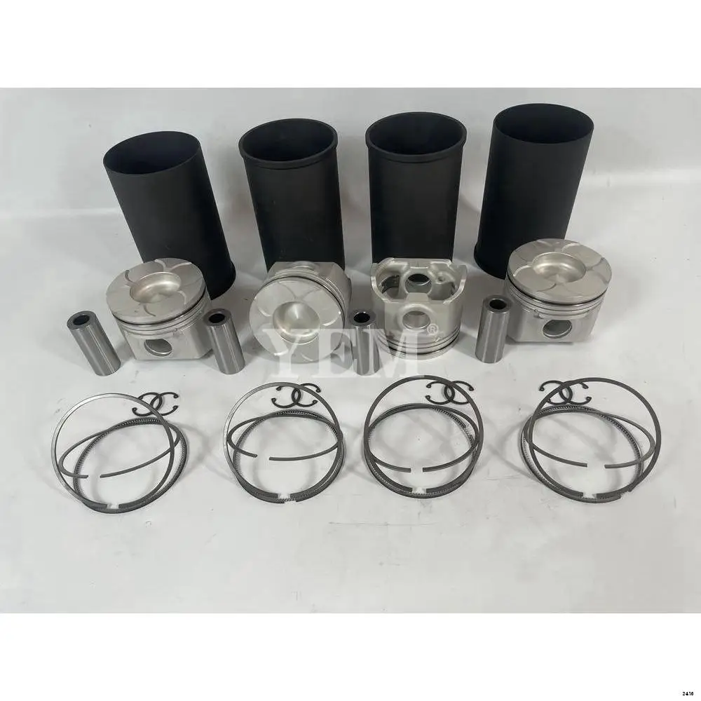 Engine Liner Kit With Cylinder Liner Piston Rings Set ME241686 For Mitsubishi 4M51 Forklift Excavator & Skid Loader Engine