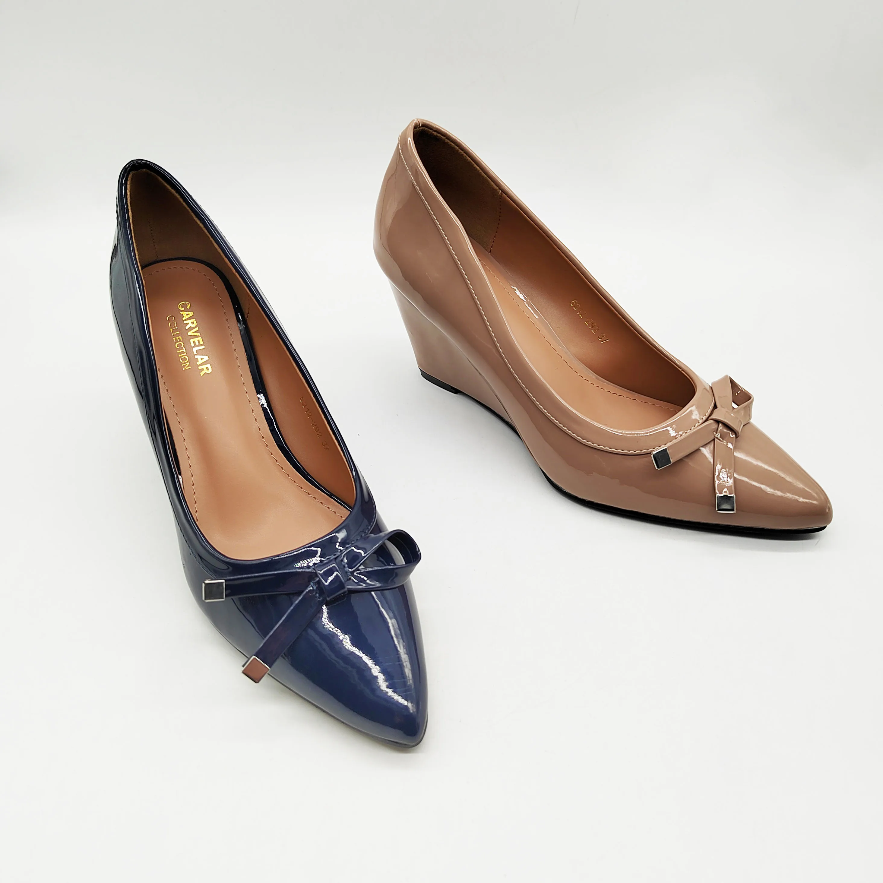 Comfort Pointed Toe Wedge Heels for Women - Formal Office Shoes