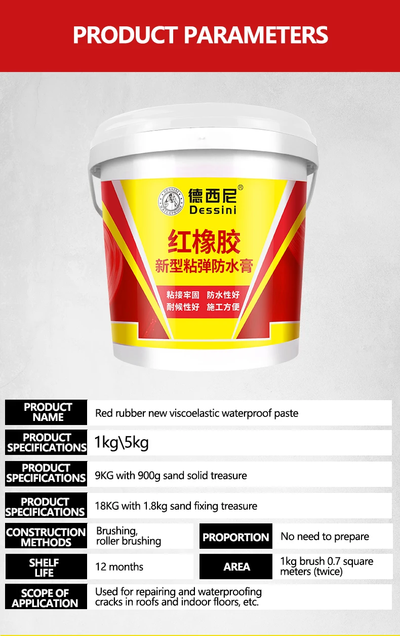 Dessini Liquid Rubber Flooring Paint Outdoor Rubber Flooring Coating