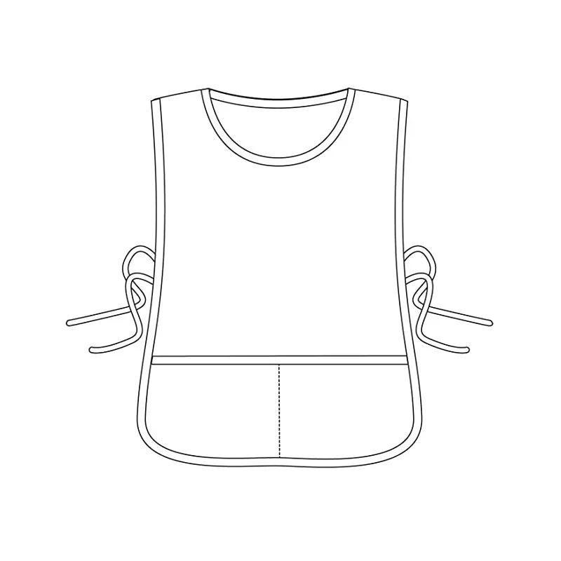 Custom Advertisement  LOGO Cleaning Smock Cooking Waist Polyester Black Unisex Women Vest Plus Size Double Sided Cobbler Apron