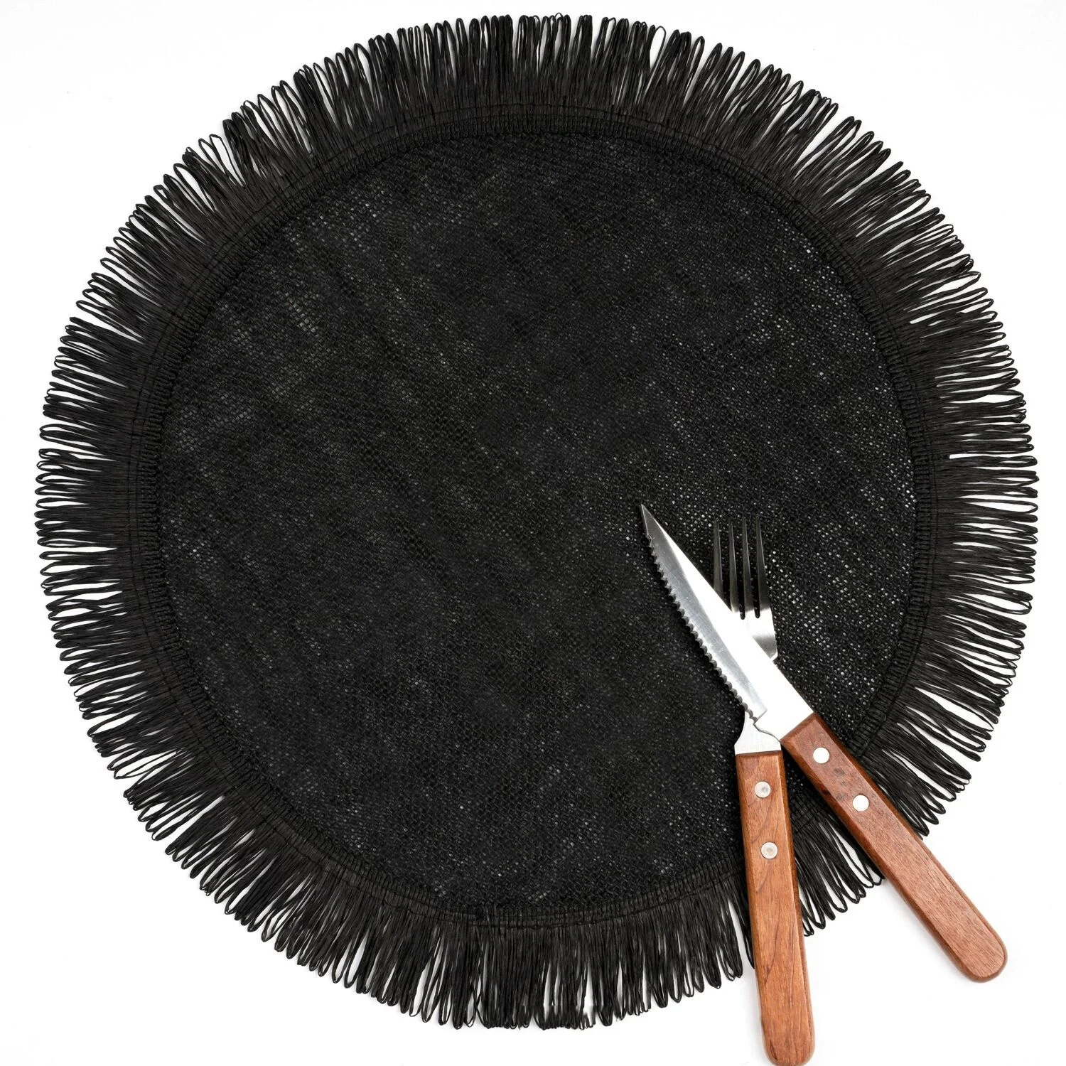 15 Inch Burlap Round Placemats Woven Dining Tables Jute Table Mats