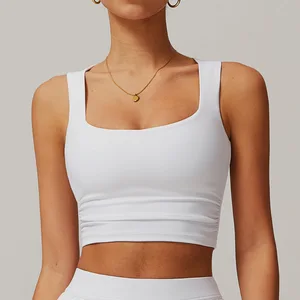 TOPKO Women's Breathable Sports Vest, Tight and Beautiful Back, Yoga Vest Inside, Running and Fitness Yoga Wear