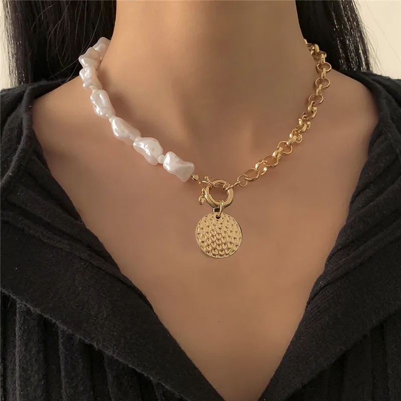 Elegant Flower Pearl Choker Necklaces 