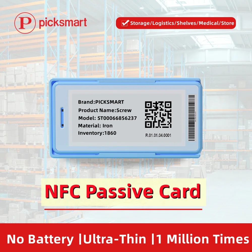 Nfc Passive E-ink Card Ultra-thin Digital Price Label Esl Electronic ...