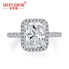 18k White Gold Diamond Ring Whitering Custom 18K White Gold Octagon Moissanite Diamond Ring