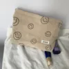 Khaki smiley bag