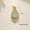 Pendentif goutte d'eau en jade Dongling