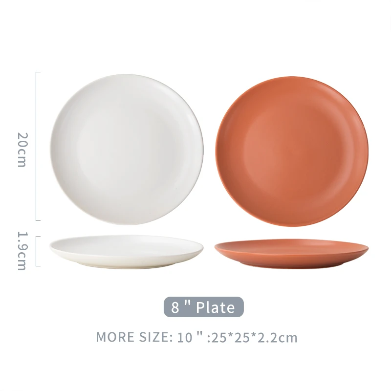 product fenn home party wedding used nordic round serving dish dessert plates minimalist 10 matte glaze ceramic dinner plate-58