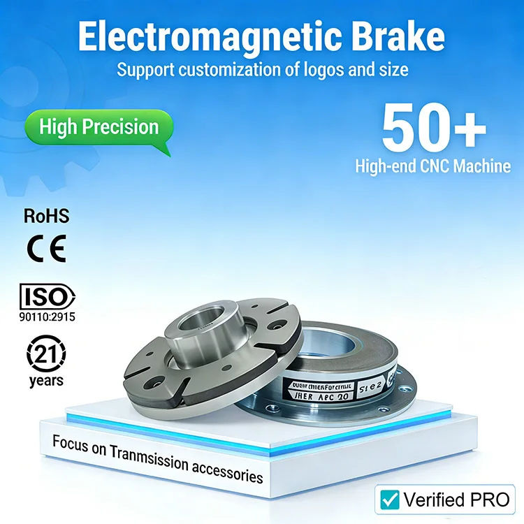 Tianji 24V DC Power on Electromagnetic Brake New Spring Applied with 200 Nm Static Torque