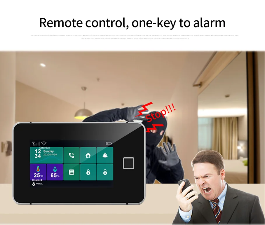 Smart Touch Screen Pir Motion Sensor Door And Window Sensor Home