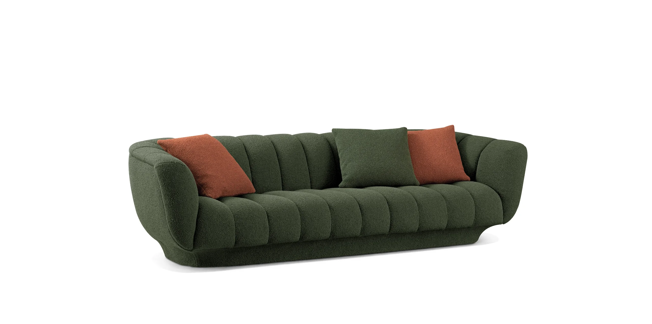 Customized Italian Design Home Furniture 3 Seater Colorful Fabric