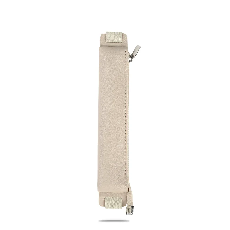 Elegant Personalized PU Leather Notebook Strap with Zipper Pencil Case and Pen Bag for Gift Advertising