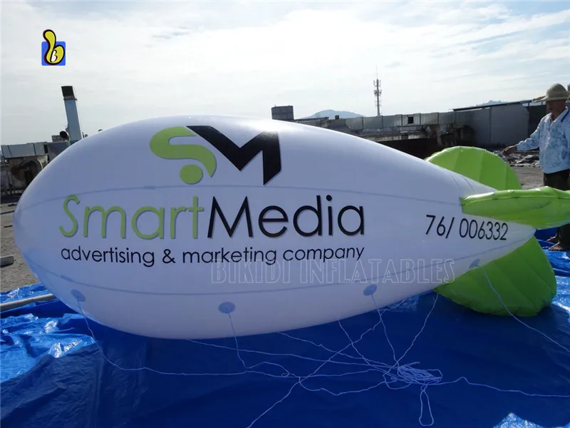 13 Feet Customized Inflatable Helium Blimp for Advertising