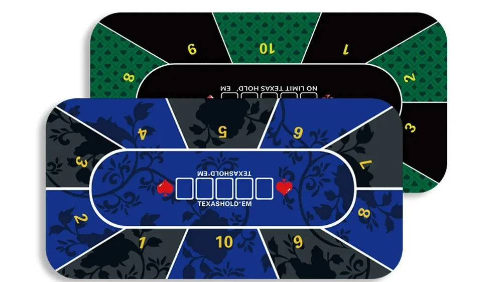 Game Continent Texas Poker Table Cloth Table Cushion Square Round Chip