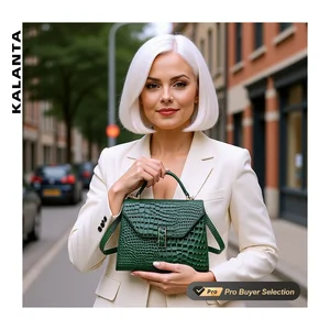 KALANTA Handbag Women Lock Bolsos Business Money Satchels Lining Femm Flap Crocodile Style Markets Ladies