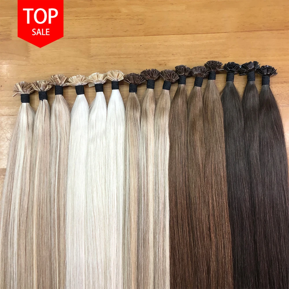 Ktip Hair Extensions 12a Double Drawn Russian Flat Keratin K Tip Hair ...