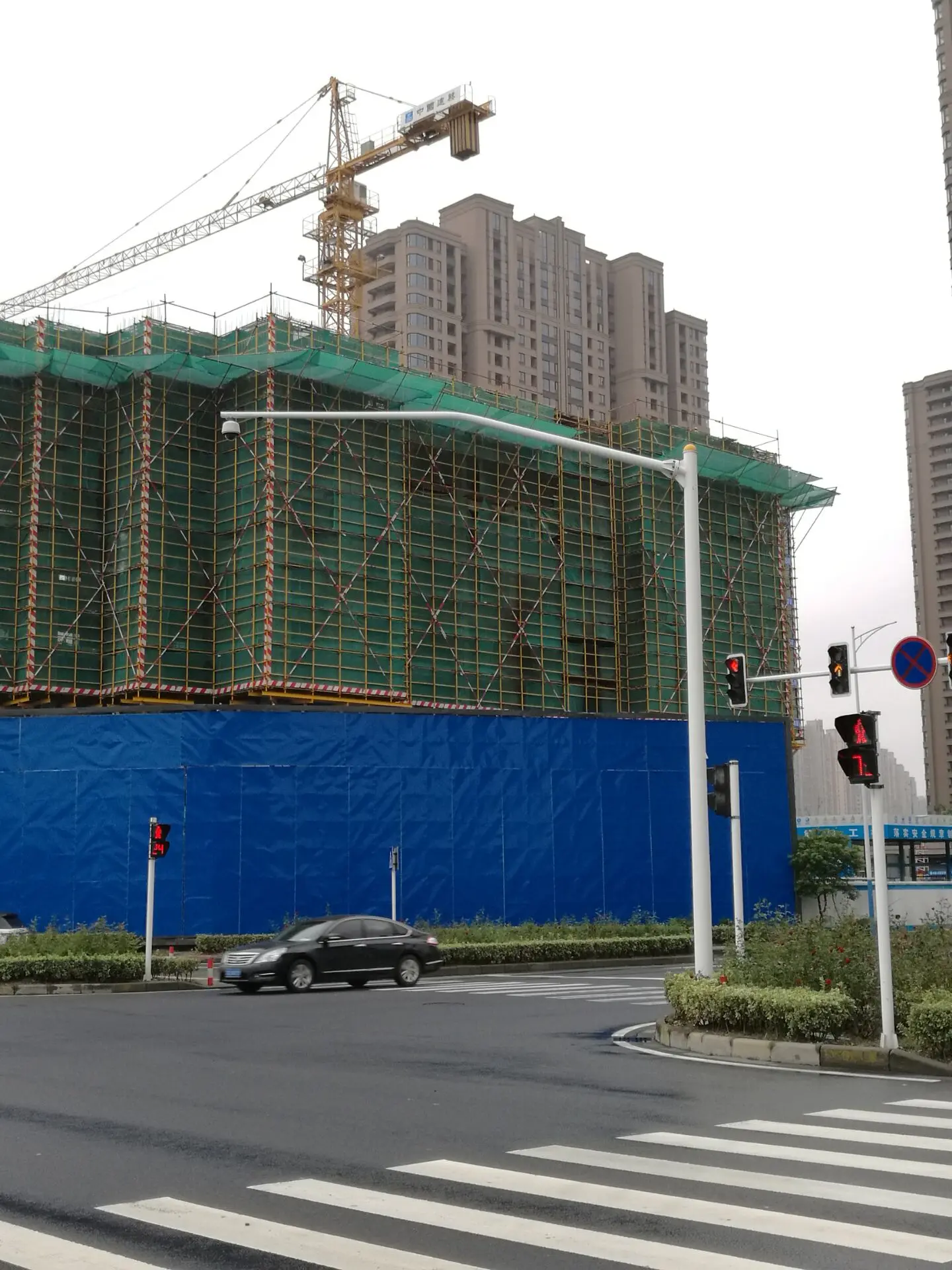 Оцинкованный стальной полюс камеры наблюдения безопасности CCTV