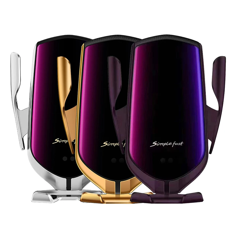 Автомобильное беспроводное зарядное устройство R2, 10 Вт, автоматическое зажимное инфракрасное Индукционное Qi автомобильное зарядное устройство для телефона, автомобильное зарядное устройство R2 R1