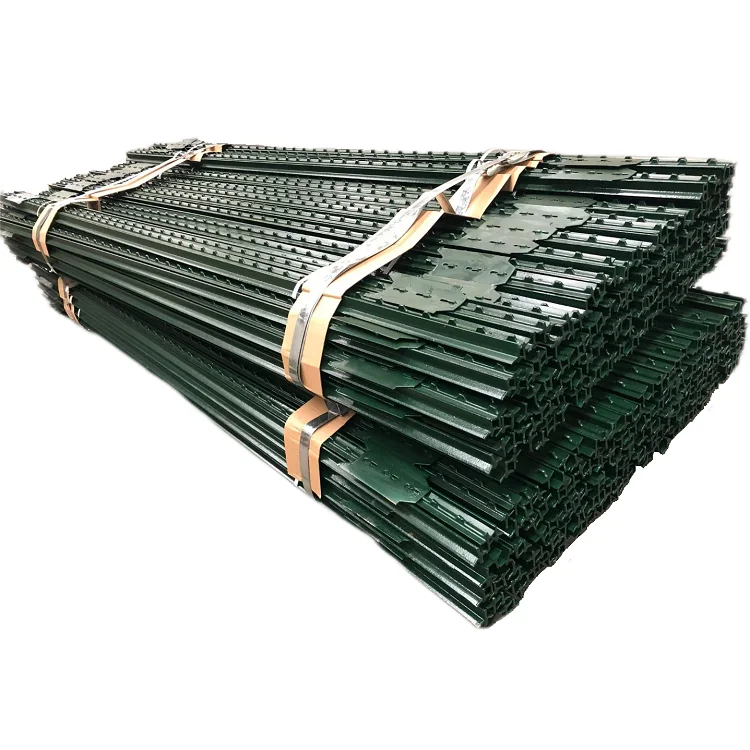 1.25 In. X 6 Ft. Studded Tpost Green With Gray/canada Fence T Post/steel Fence T Post Buy