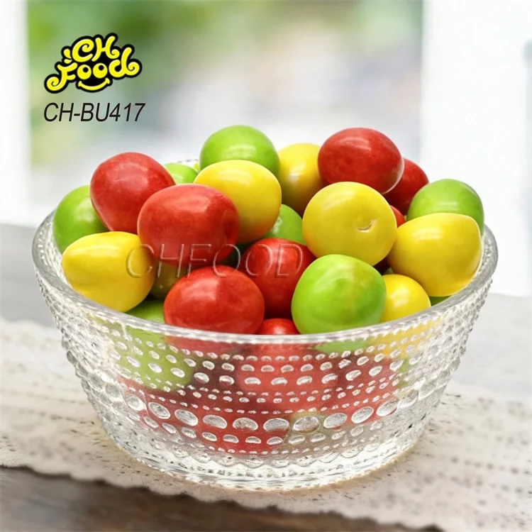 Wholesale Mix Fruit Flavor Bubble Gum Halal Gum OEM China Colorful Ball Chewing Gum Sweet Candy Snack