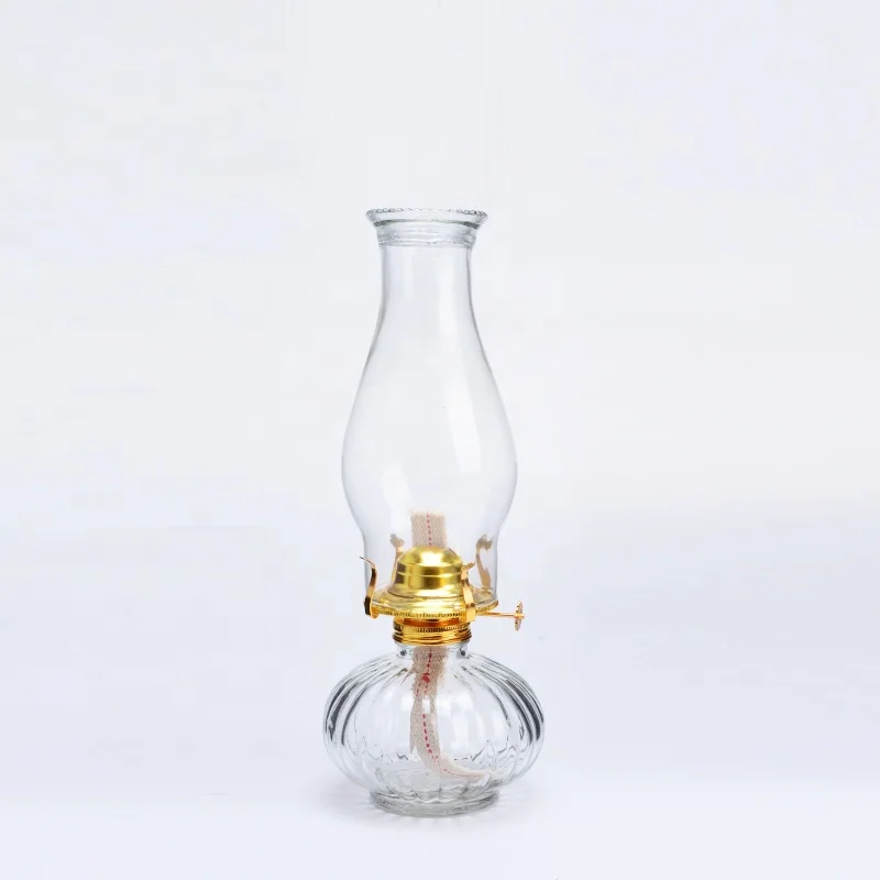 Wholesale Customs Europe Style Empty Old Glass Bottle Oil Lamp With