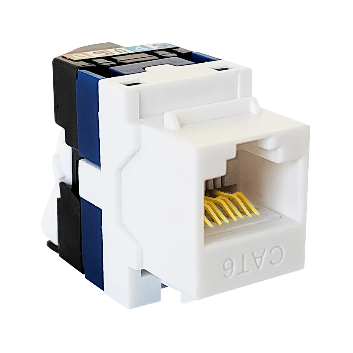 Toolless RJ45 Cat6 keystone jack module Legrand rotary type free punch
