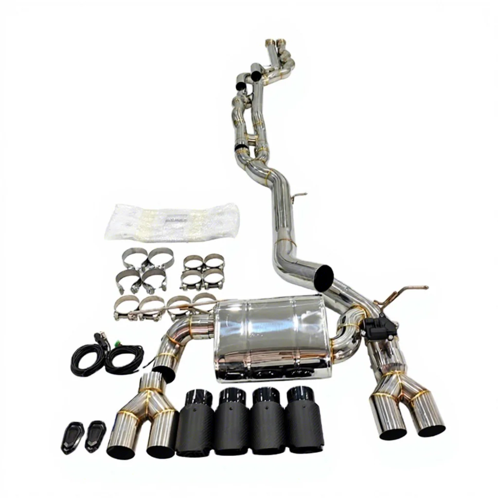 Jtld Design Exhaust Valved Midpipe Catback For BMW M3 M4 F80 F82 S55 Equal Length Mid Pipe