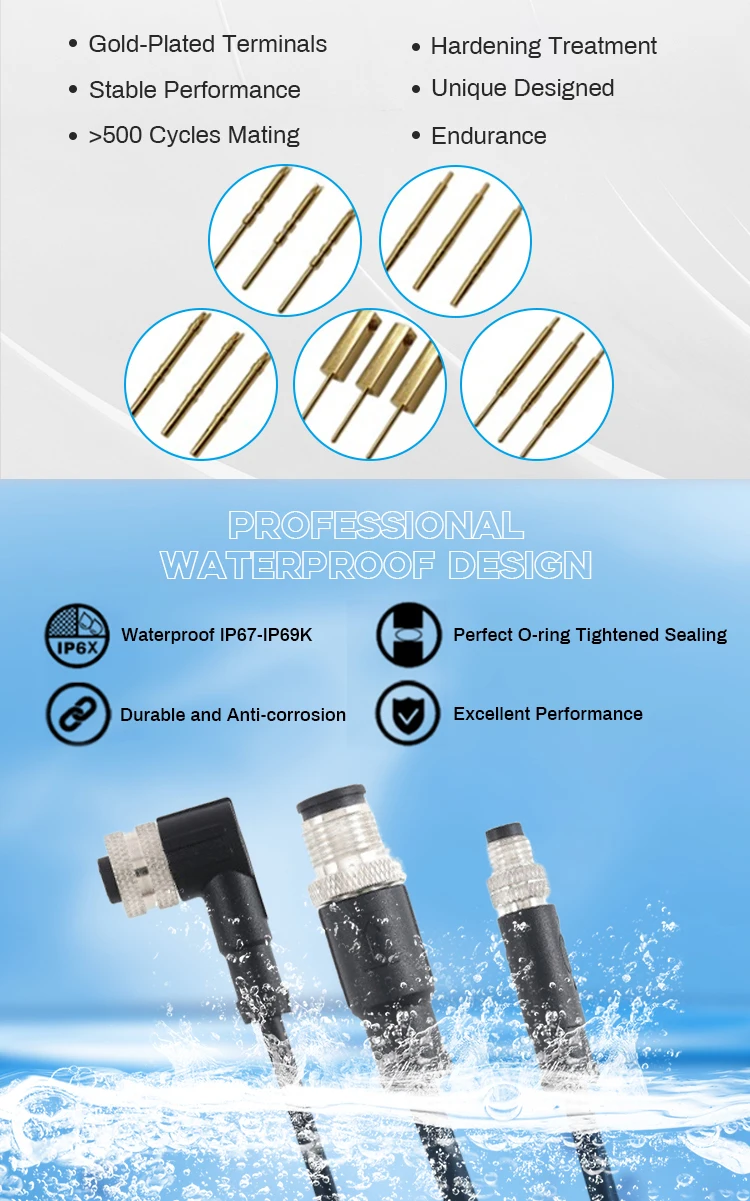 China Factory Circular Connector 8 Pin 19 Pin Connector