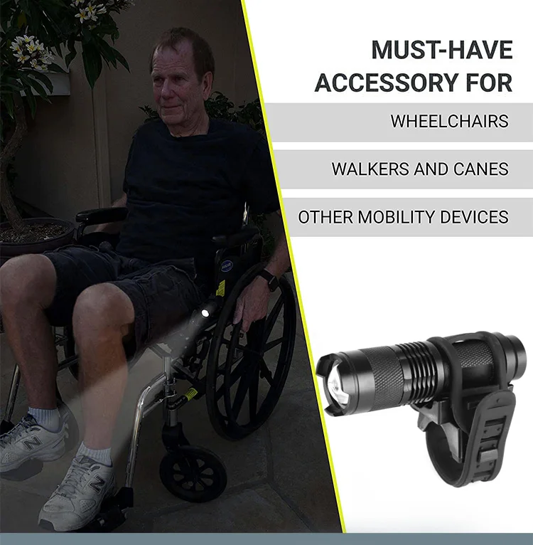 360 Degree Adjustable Walkers Stay Safe Light Your Way Wheelchairs