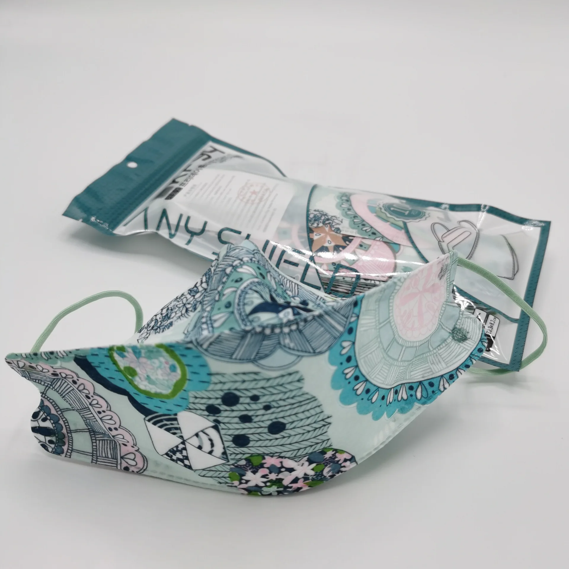 Korean Kf94 Party Masks Disposable Adult 4 Layer Printed Facemask Kf 94