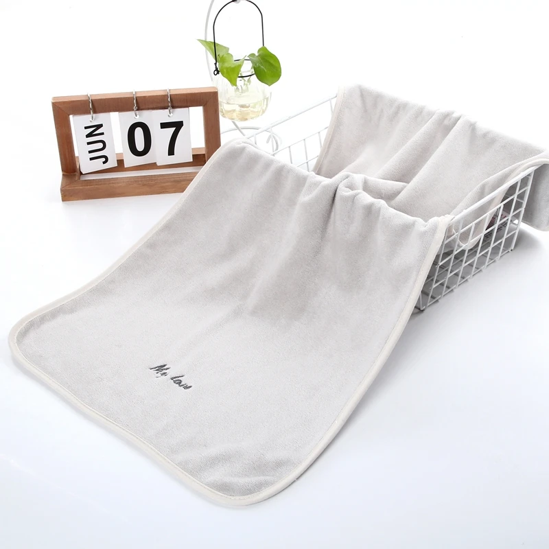 OEM customise logo microfiber towels designer super quality  absorbent thick bath towel details